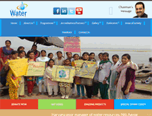 Tablet Screenshot of indiawaterfoundation.org